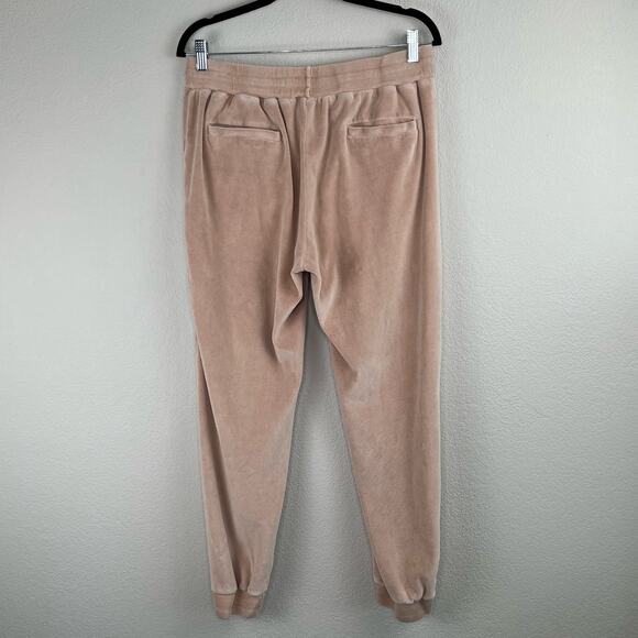Young Fabulous & Broke Ollie Y2K High-Waist Velour Tan Comfy Jogger Pants M/L - Picture 3 of 15